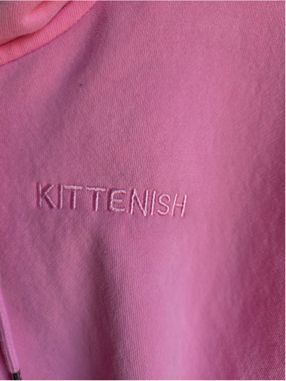 Women's Kittenish Zip-Up Hoodie Pink Size XS
